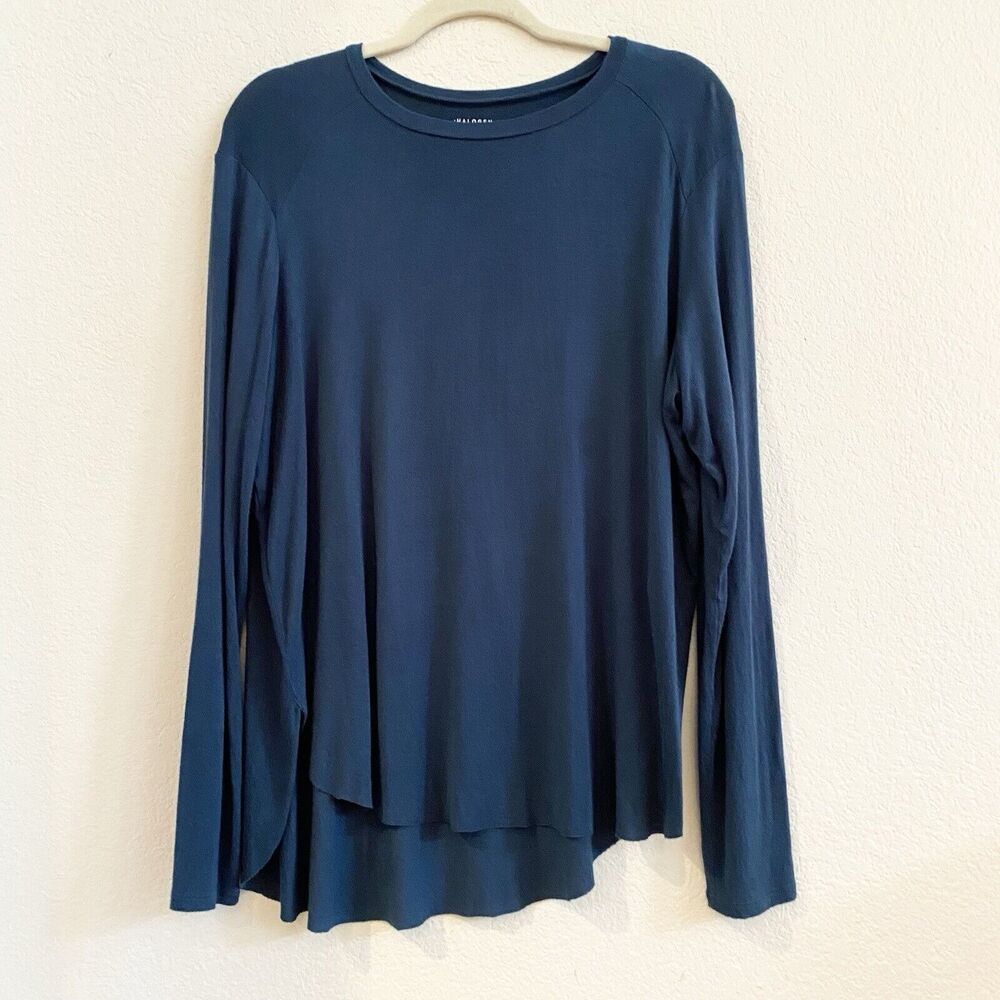 Halogen Men's Long Sleeve Teal‎ Green TShirt Size Large Base Layer